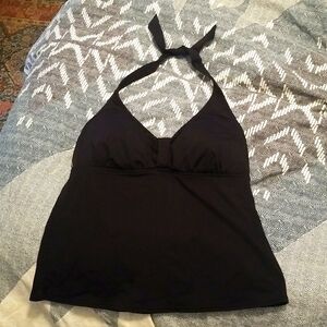 Lands End Halter tankini 12DDD